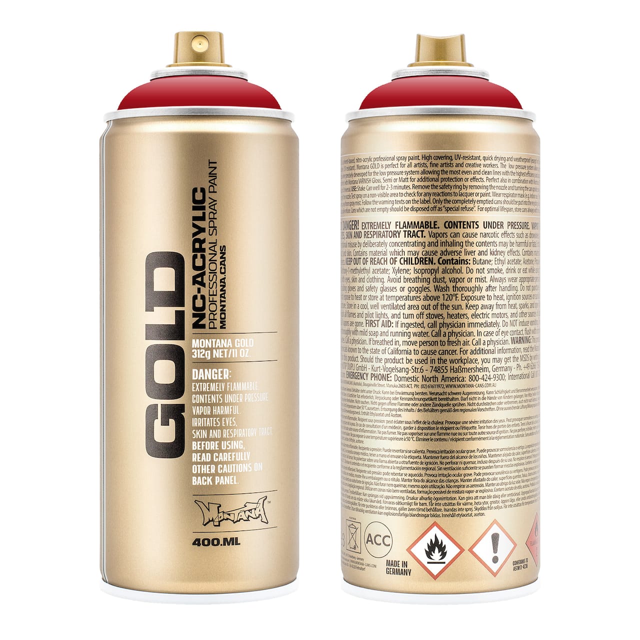 Montana™ Cans GOLD Shock Color Spray Paint, 400mL